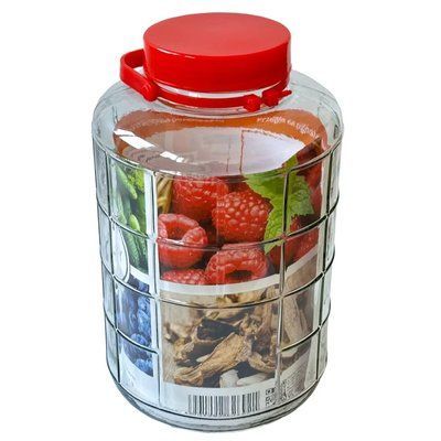 Банка скляна з кришкою, 10 л 16980 фото