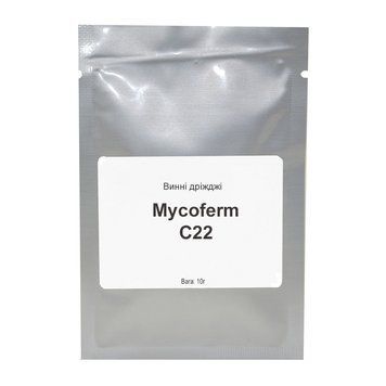 Дрожжи винные Mycoferm C22, 10 г 2692 фото