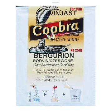 Дрожжи винные Coobra Bergurion, 10 г 16166 фото