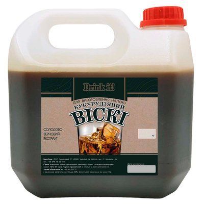 Солодово-зерновий екстракт Drink it Кукурудзяний віскі, 4 кг 16784 фото