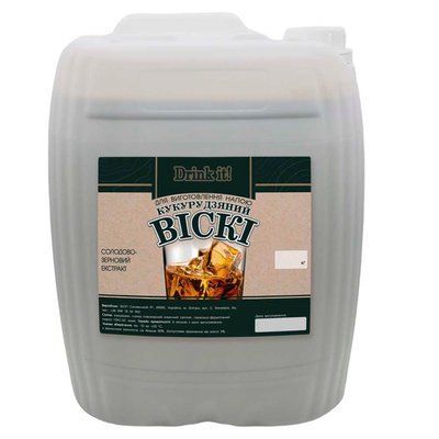 Солодово-зерновий екстракт Drink it Кукурудзяний віскі, 14 кг 16786 фото