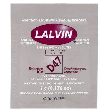 Дріжджі винні Lalvin White ICV D47, 5 г 17003 фото