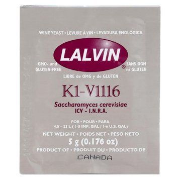 Дріжджі винні Lalvin All Purpose V1116, 5 г 17004 фото
