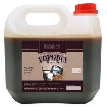 Солодово-зерновой экстракт Drink it Ржаная водка, 4 кг 16792 фото