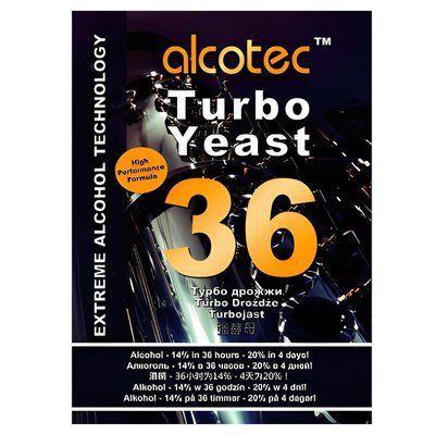 Турбо-дрожжи Alcotec 36 Extreme, 160 г 16540 фото