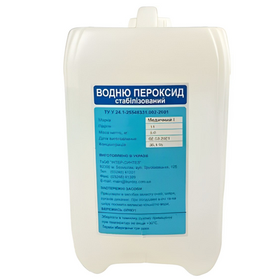 Перекис водню 35%, 11 кг 3890 фото