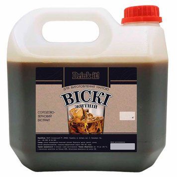 Солодово-зерновой экстракт Drink it Ржаной виски, 4 кг 16800 фото