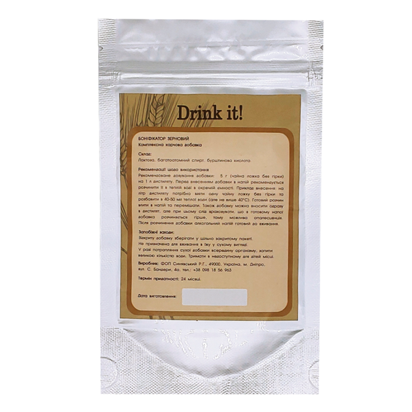 Боніфікатор Drink it для зернових дистилятів, 50 г 16832 фото