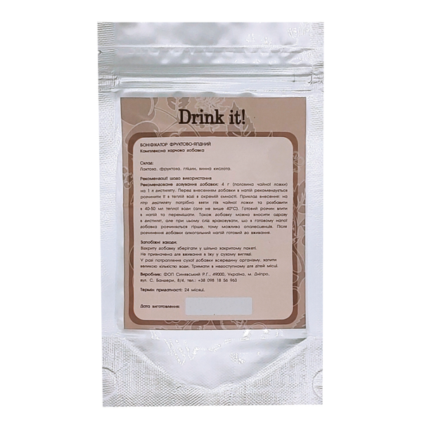 Бонификатор Drink it для фруктово-ягодных дистиллятов, 40 г 16834 фото