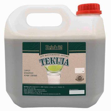 Сироп агави Drink it Текіла (світлий), 4 кг 16966 фото