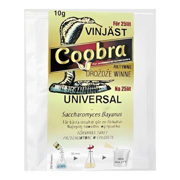 Дрожжи винные Coobra Universal, 10 г 16387 фото